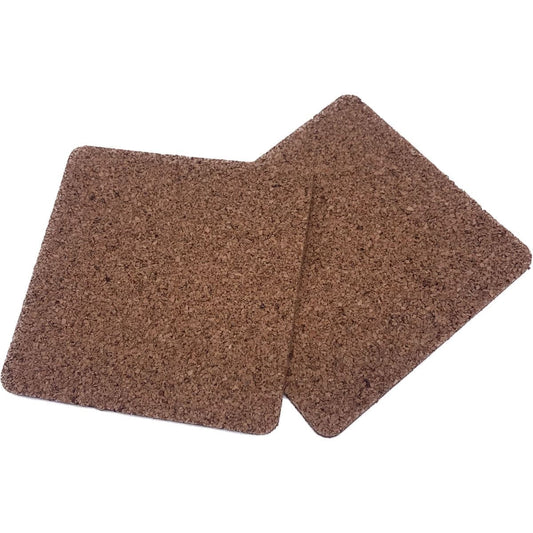 Cork Squares with Adhesive - 3-1/4" X 3-1/4" X 1/16" | Pack of 50