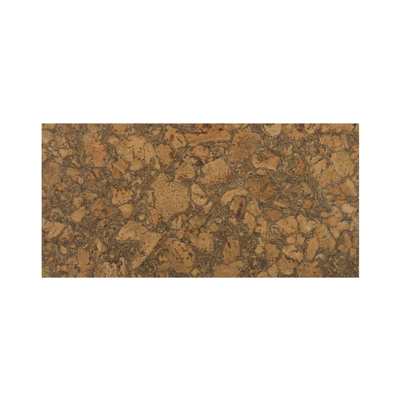 A full view of Corkstone floor tile to show how the pattern changes within a tile.