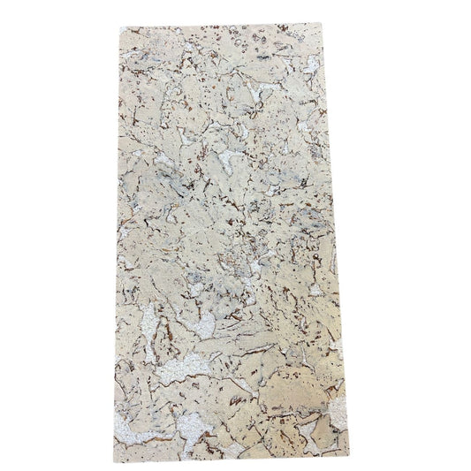 Acoustic Cork Wall Tiles 13mm - Marble Latte | Carton of 15 Tiles