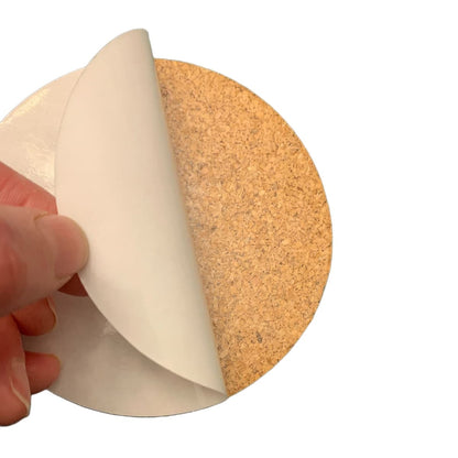 Self-Adhesive Cork Circles, 1.5mm (1/16in) thick | Pack of 50