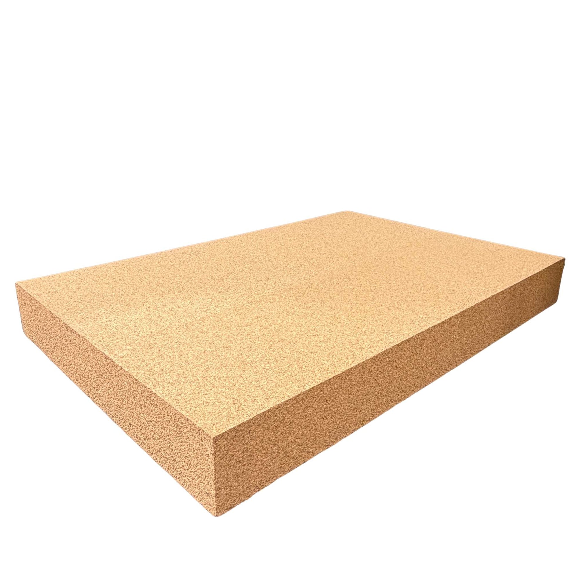 Full cork carving block in 4 inch thickness, the entire block is 24 inches wide x 36 inches long