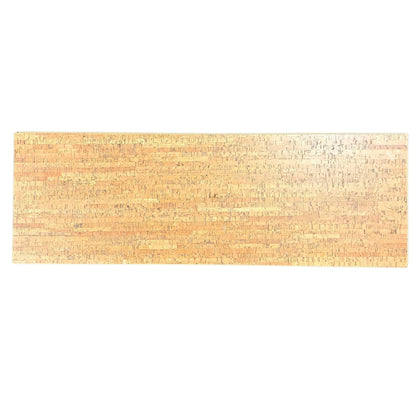 Closeup, full tile view of cork floating floor in Casablanca pattern.