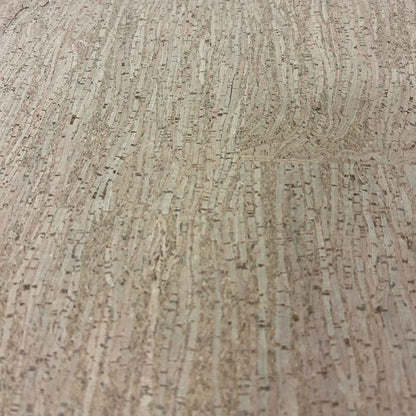 Close-up view of bamboo cork floor tile showing the natural cork pattern
