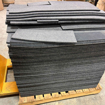 Rubber Cork Floor, Boulder 8mm - Lot of 51 tiles + off-cuts