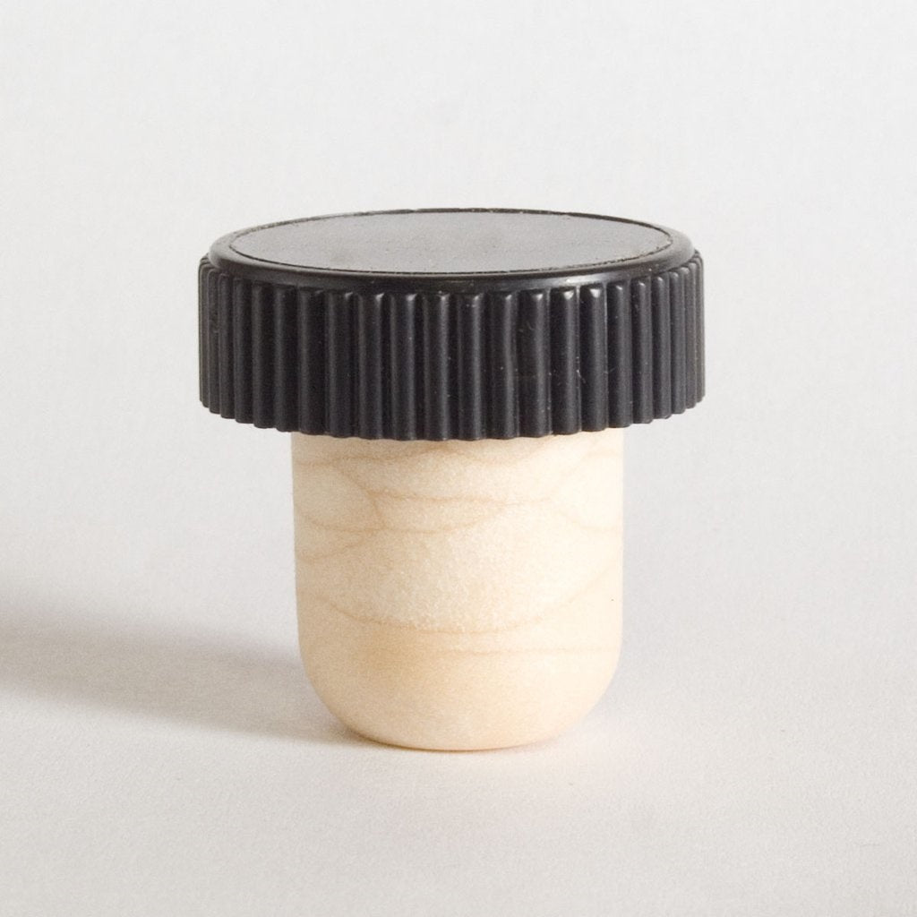 Black Plastic Cap Stopper, 18.5mm Synthetic Stem | Carton of 4000 (Limited Stock)