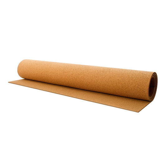 Cork roll all rolled up, shows the composition cork material.