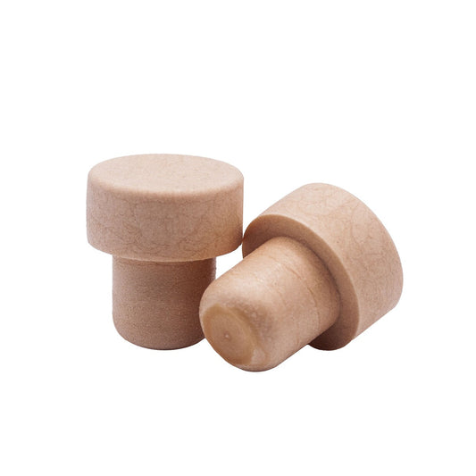 Limited Stock - Beige Monoblock Stopper, 19.5mm Synthetic Stem | Carton of 3,000