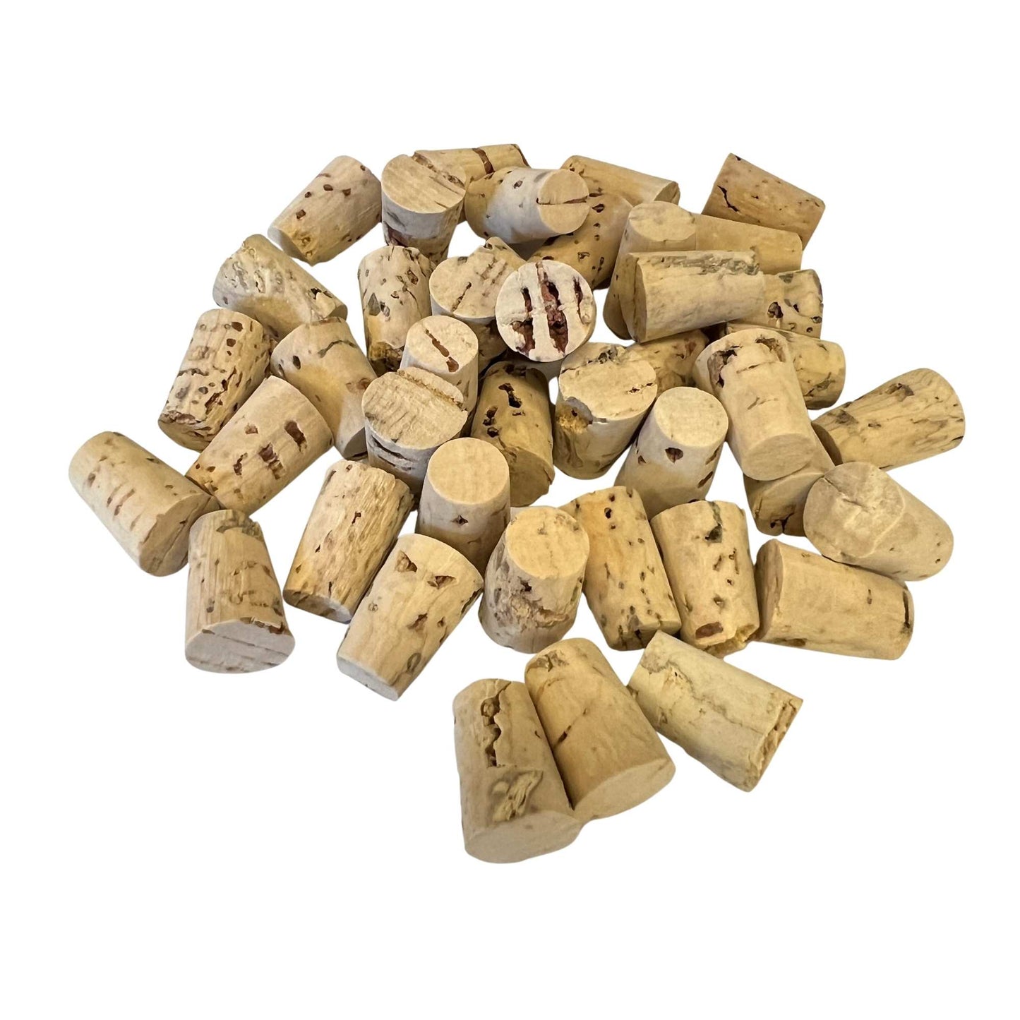 Pile of tiny tapered corks in regular length, RL01