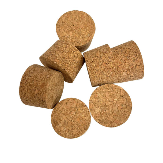 Agglomerated tapered cork stopper SL20 close-up view