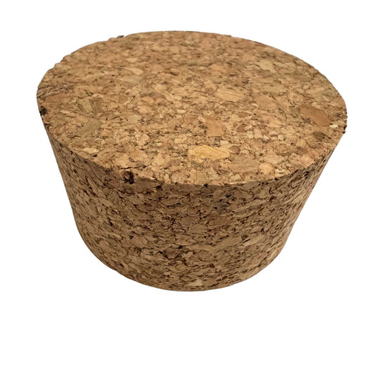 Close-up of agglomerate tapered cork showing texture, size SL24