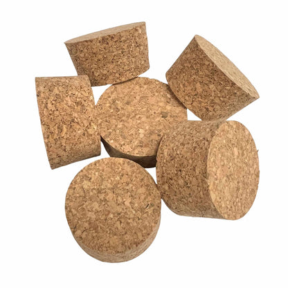 Bulk agglomerate tapered cork stoppers, size SL24