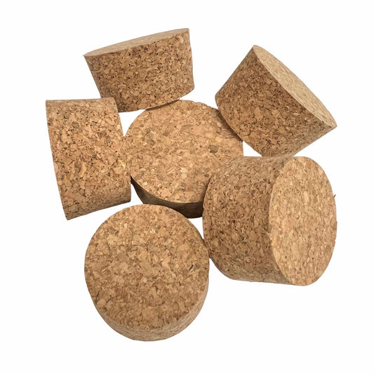 Bulk agglomerate tapered cork stoppers, size SL24
