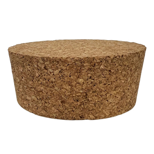 Single agglomerate tapered cork stopper, size SL34
