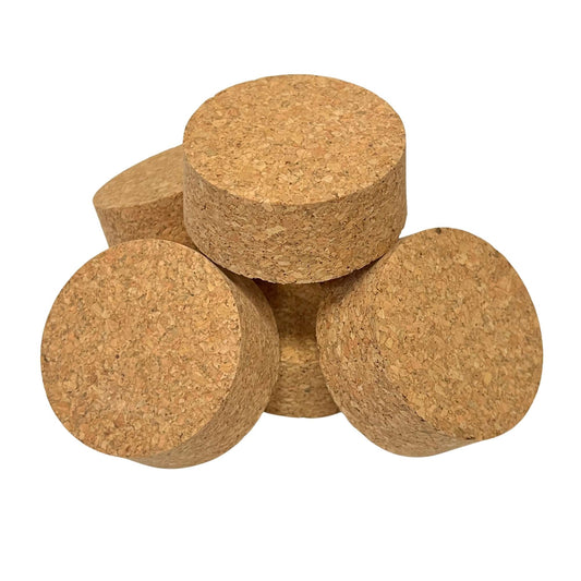 Bulk agglomerate short length tapered cork stoppers, size SL36