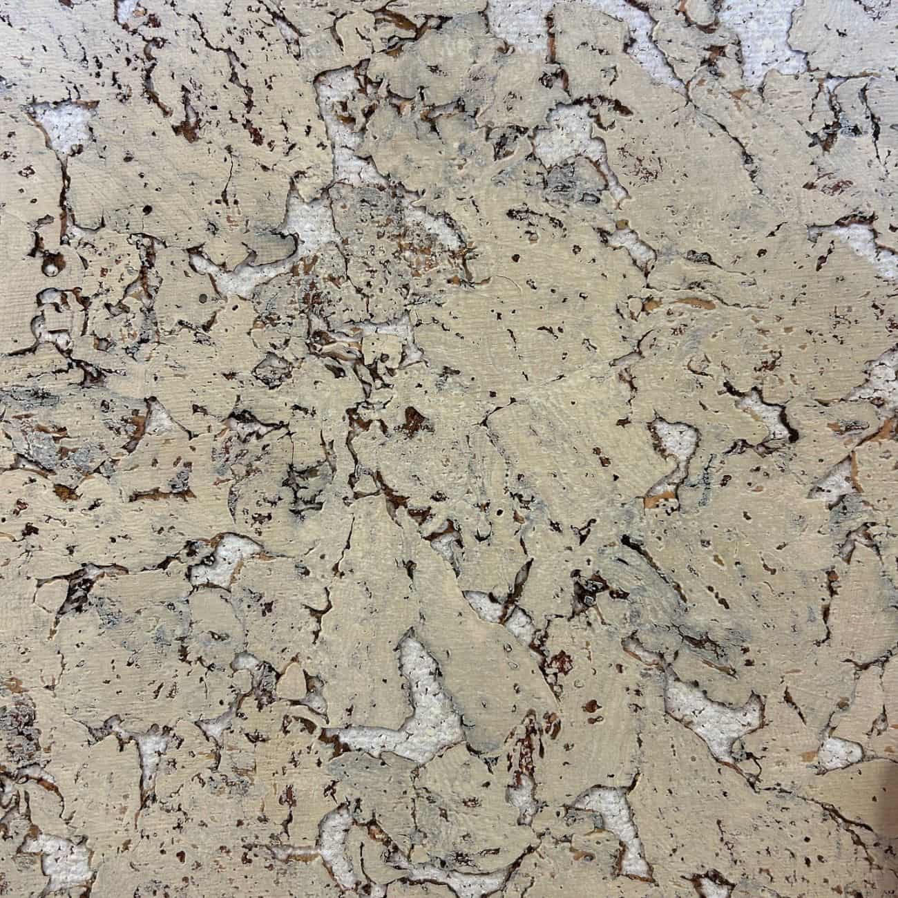Acoustic Cork Wall Tiles 13mm - Marble Latte | Carton of 15 Tiles
