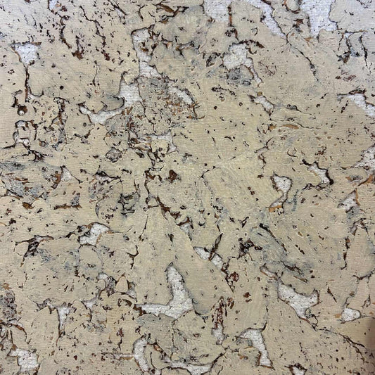 Acoustic Cork Wall Tiles 13mm - Marble Latte | Carton of 15 Tiles