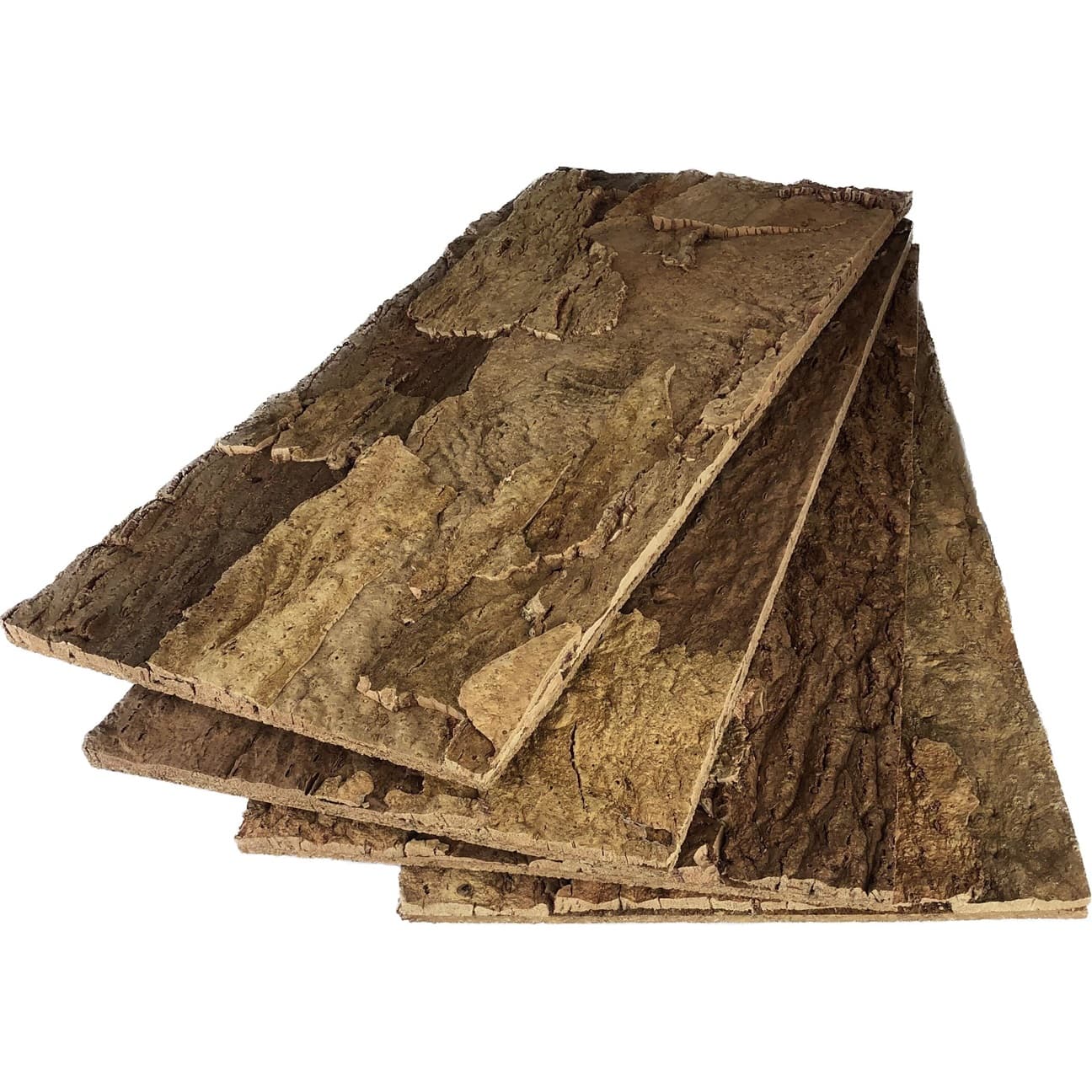 Four Arizona cork wall tiles on a white background 