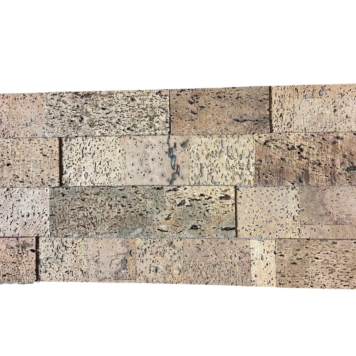 Mirage Natural Cork Wall Tiles with Peel & Stick Backing | Lot of 37 Tiles (approx. 65.9 sqft)
