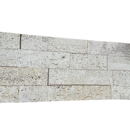 Mirage White Cork Wall Tiles with Peel & Stick Backing | Lot of 265 Tiles (approx. 463 square feet)
