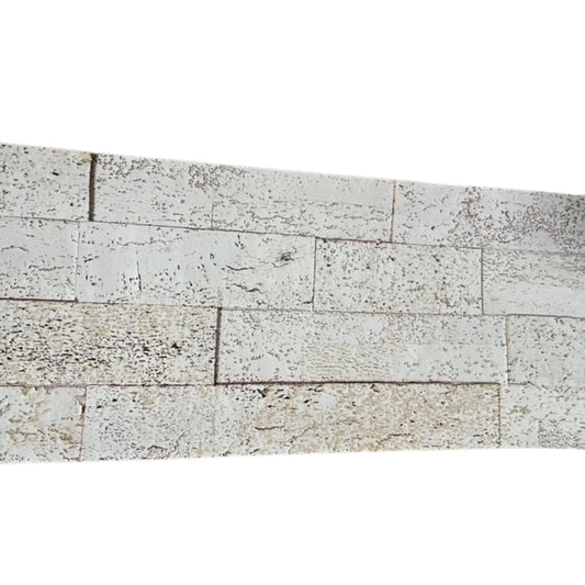 Mirage White Cork Wall Tiles with Peel & Stick Backing | Lot of 265 Tiles (approx. 463 square feet)