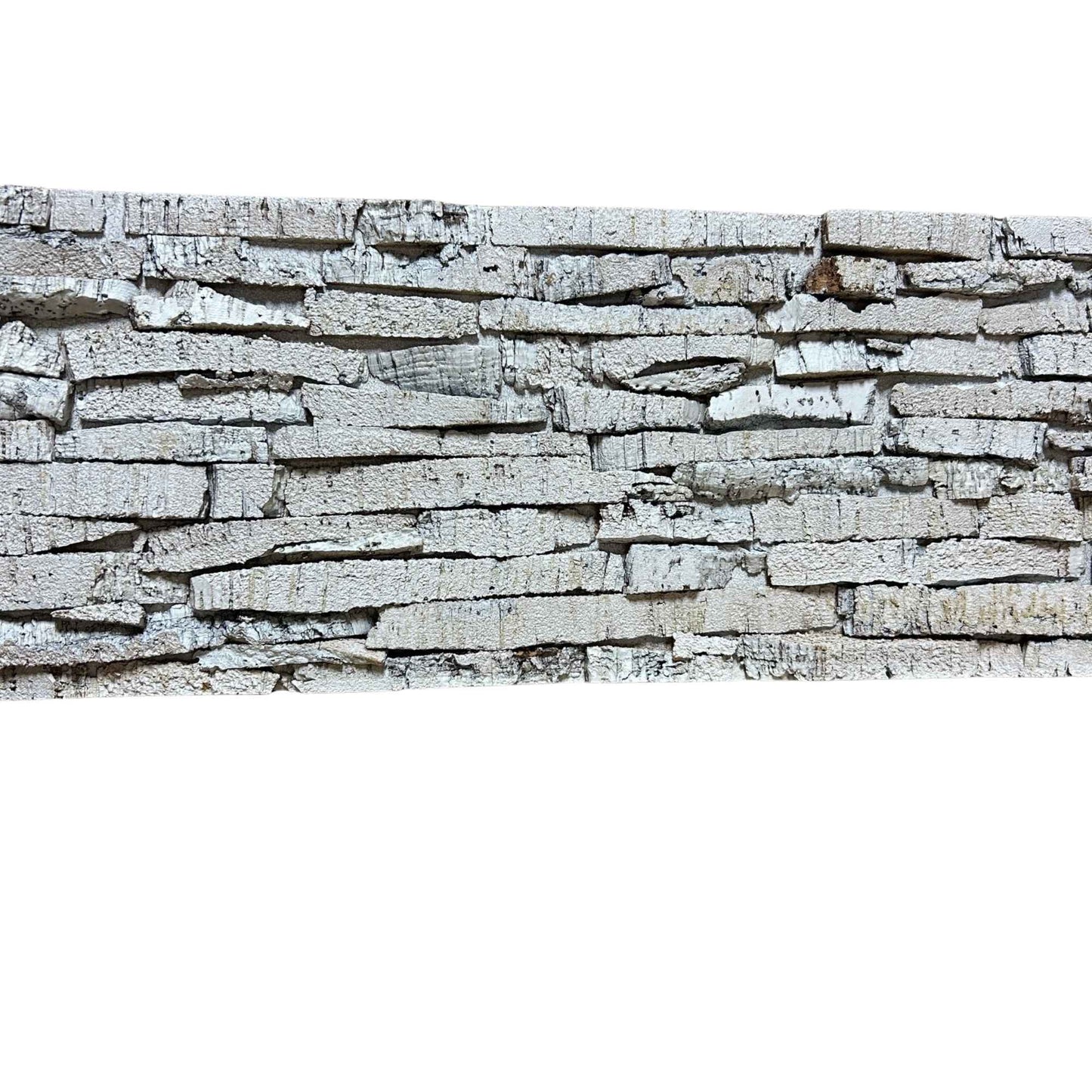 Oasis White Cork Wall Tiles with Peel & Stick Backing | Lot of 10 Tiles (approx. 17.5 sqft)